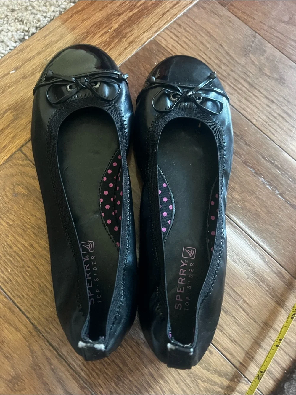 Sperry Top-Sider Elise Black Ballet Flats Girls Youth 3.5 / Women’s 5